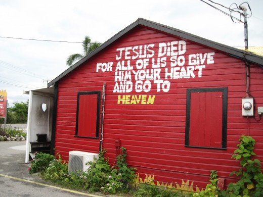 Building in town of Hell, Grand Cayman Island