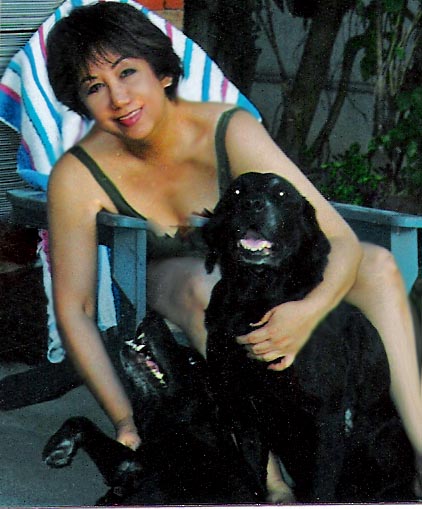 Poolside with Azabache and Oprah 