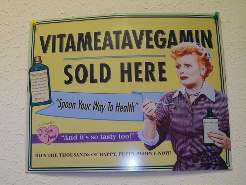 Poor, poor Lucille Ball.   She just couldn't....uhhh....YUK!!