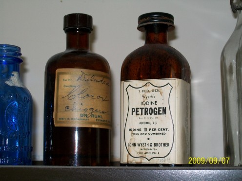 Iodine and Chlorox, valued basics then and now.