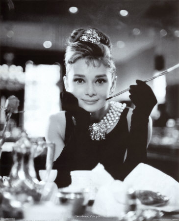 A wonderful example of the classiness of long velvet gloves.