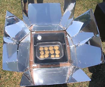 Light And Heat From The Sun Is Absorbed To Create A Cooking Surface