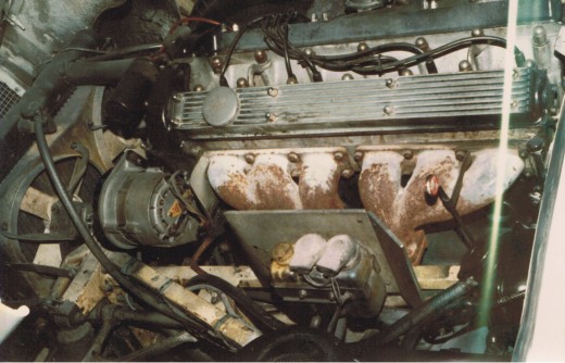4.2 liter engine awaiting restoration