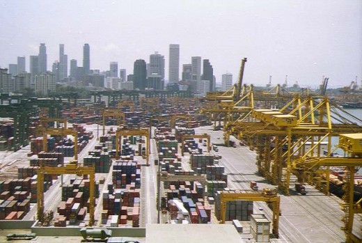 Singapore Harbour, worlds busiest port