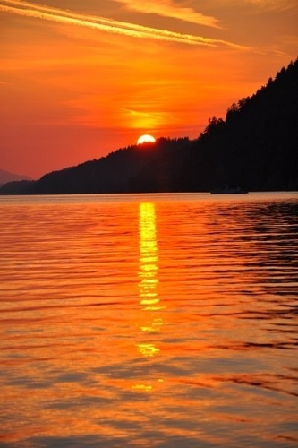 Galiano Island at sunset