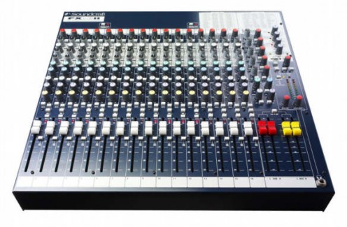 Soundcraft mixing board