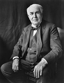 Thomas Alva Edison, inventor of the light bulb & Motion picture   Source:wikipedia