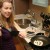 Katie after adding the blueberries Katie after adding the blueberries