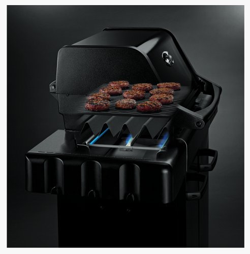 Most BBQ grills need the hood closed to build up enough heat -- conducted in air trapped in the hood -- to barbeque.
