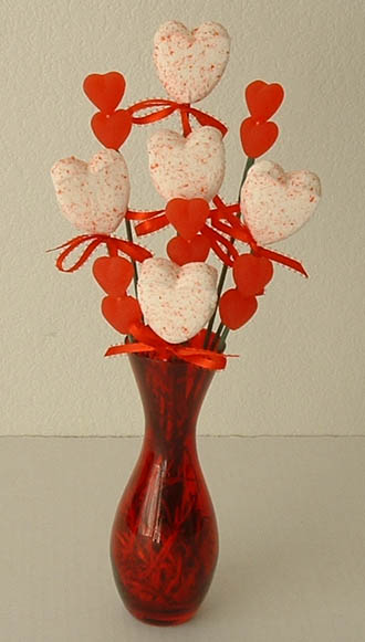 peeps heart candy bouquet
