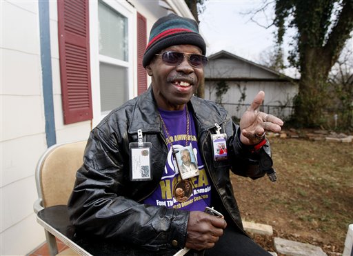 General Larry Platt is famous after singing his Pants on the Ground song on American Idol. (AP Photo/John Bazemore)