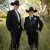 Just look how sharp these best dressed cowboys look in the proper country & western wedding attire.  No wrangler blue jeans here! Make sure that you do not sell your western wedding apparel look too short. The look of wrangler blue jeans suited up wi