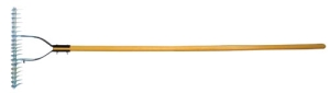 Quality manufacturing ensures that this tool has been designed for the avid gardener, and tested by agricultural and landscape professionals. It has a 54" wooden handle which allows for working in an upright position and reduces potential back strain