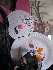 Paper plate Easter bunny craft