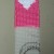 Here the bookmark is now halfway cross stitched on, and looking very nice indeed.