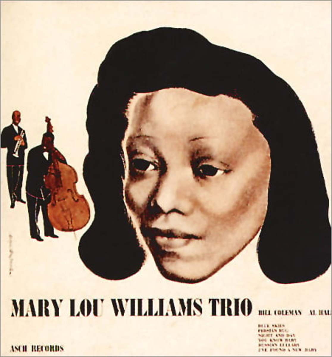 The very first record cover DSM designed. For a 78rpm album of his friend Mary Lou Williams and her trio, 1944