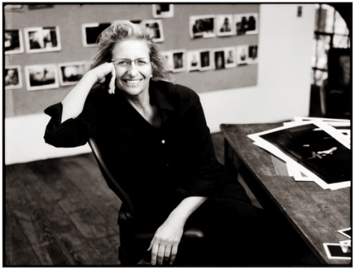 Renowned photographer Annie Leibovitz in her studio