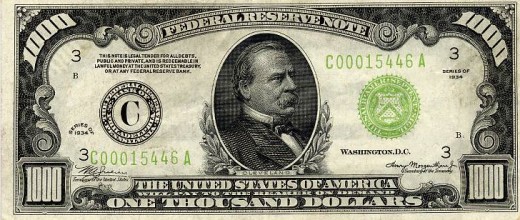 One Trillion $ = stack of 1000$ Bills 67 MILES high.