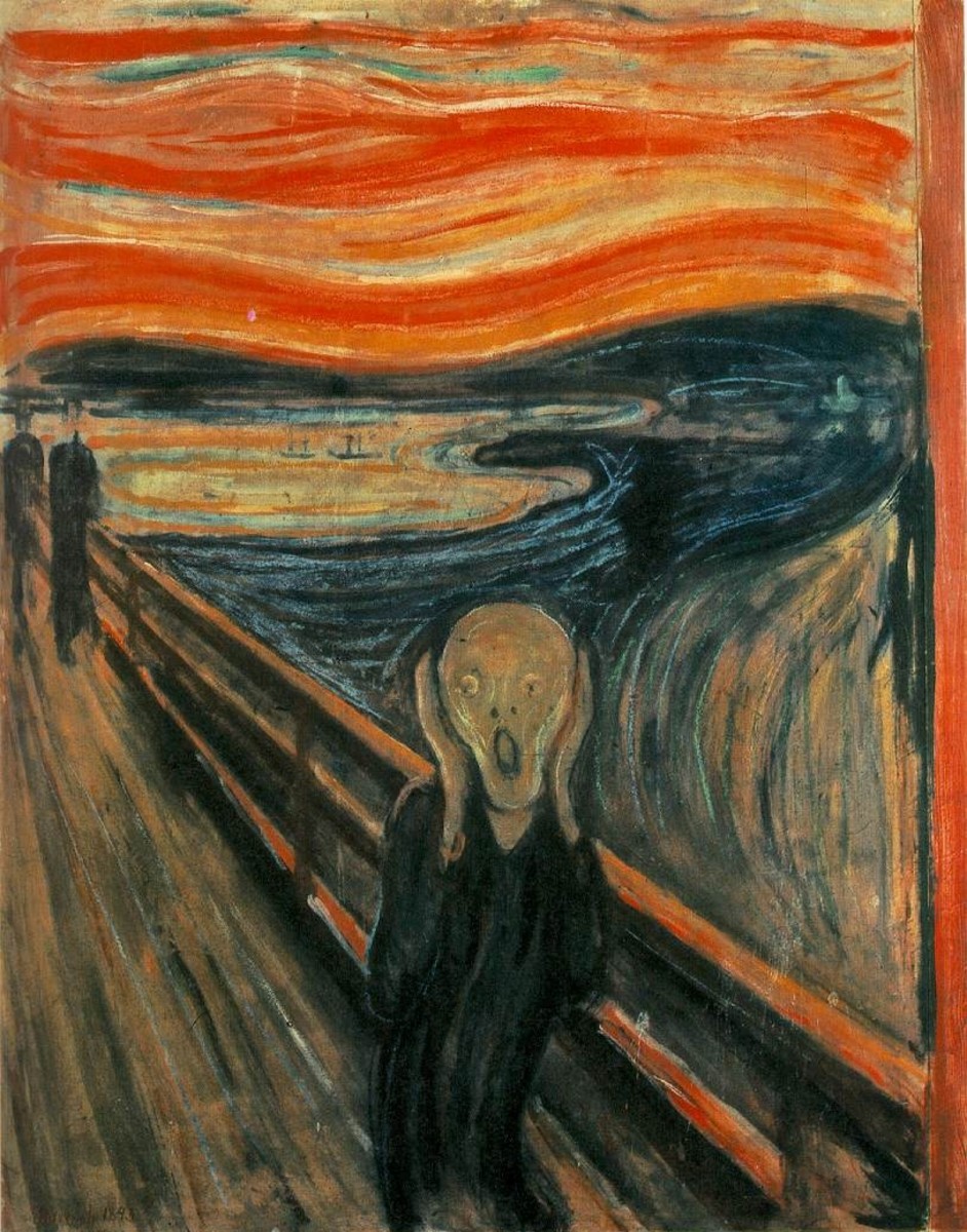 "THE SCREAM" BY EDWARD MUNCH IN 1893 (THE NATIONAL GALLERY, OSLO)