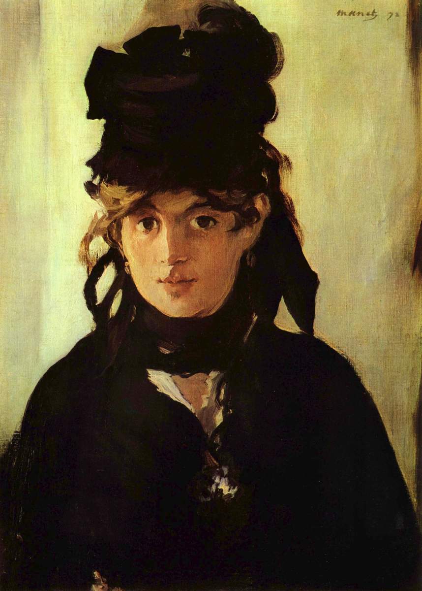 BERTHE MORISOT AS PAINTED BY EDOUARD MANET