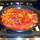 Caramelized Red Bell Peppers and Onions (from AllRecipes)