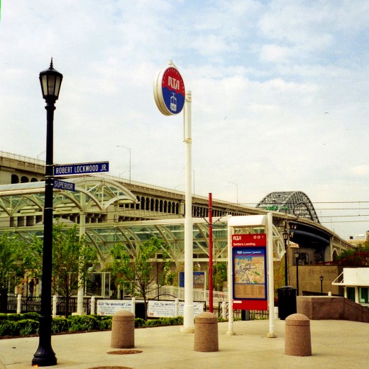 The Waterfront Line through Cleveland's 'Flats'