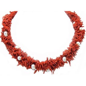 Red coral jewelry is great for Valentine's Day!