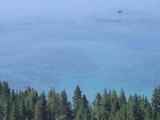 Look at the clarity of the water!  You can see deep into the water as it is very clear and pure.  In fact, the water in the lake is mostly drinkable, if you're daring enough!