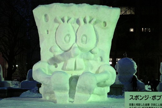 my Spongebob, Sapporo Snow Festival
