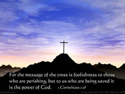 Message of the Cross  Picture from http://www.jrbell.com/room8.html