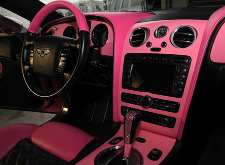 Pink - Shocking Pink Bentley interior