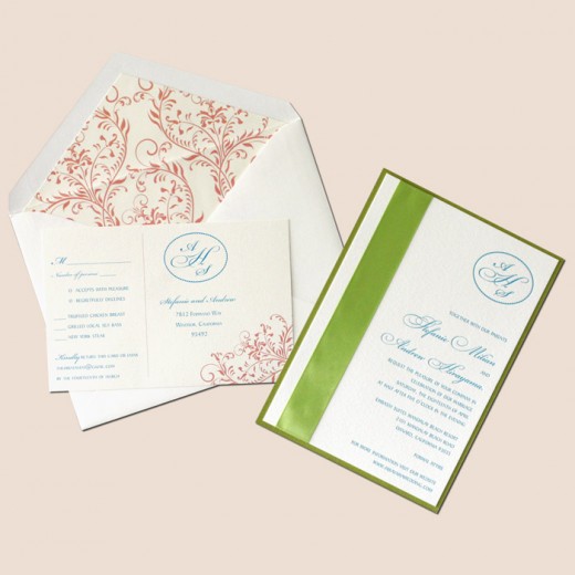 Letterpress wedding stationery is stylish and elegant