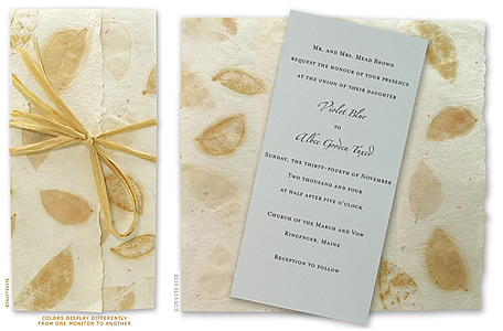 Eco-friendly wedding invitations are increasingly popular