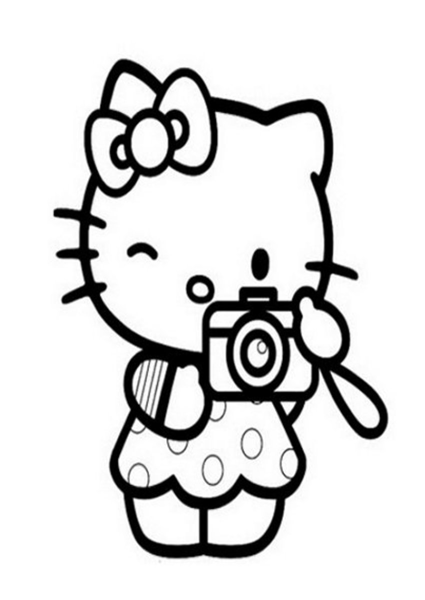 Little Kitty Kids Coloring Pages Free Colouring Pictures to Print