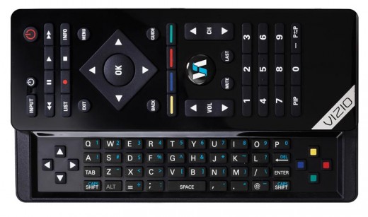 The customized Bluetooth VURIO remote with slide out QWERTY keypad -- image credit: amazon.com