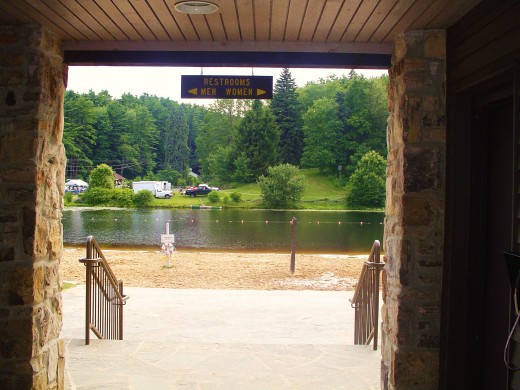 The entranceway to the beach, a black lake  that is clear, but tea colored and refreshing, take a nest tea plunge! 