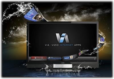 VIZIO Internet Apps (VIA) connects your HDTV to a variety of online entertainment and news sources -- image credit: amazon.com