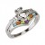 Claddaugh Multi colored stones Ring