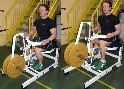 seated calve machine helps to develop the Soleus muscle of the calves