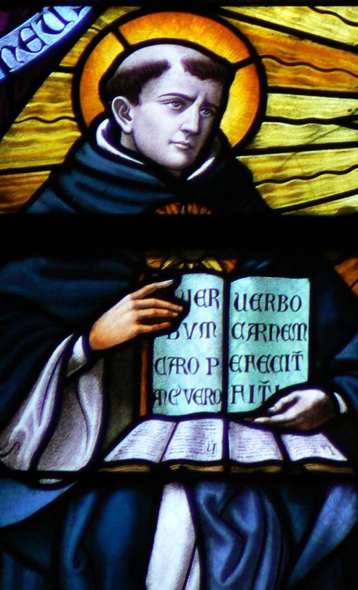 THOMAS AQUINAS IN STAINED GLASS