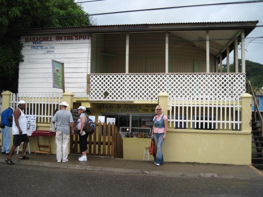  Bar and Grill on the Spot Restaurant in Coxen Hole, Island of Roatan, Honduras