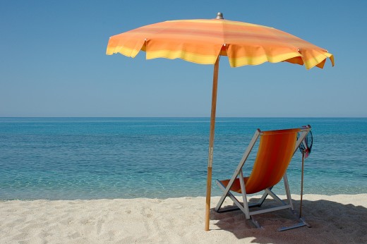 Beach Umbrellas - so you don't toast in the sun!