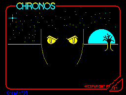 The eyes have it in Chronos on the ZX Spectrum...