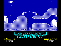 Chronos - It's a bit like Scramble only not quite as good. ZX Spectrum.