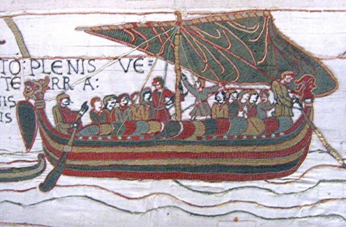 Bayeux tapestry : Crossing the Channel
