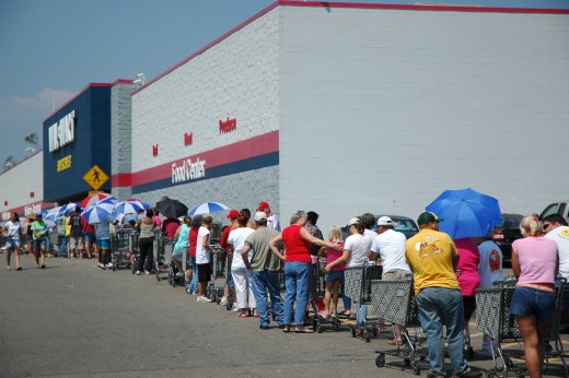 Line at Walmart