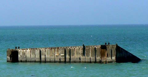 The remnants of Mulberry Harbour - B