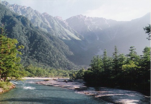 The Azusa River below Hotaka-dake, Kamikochi.