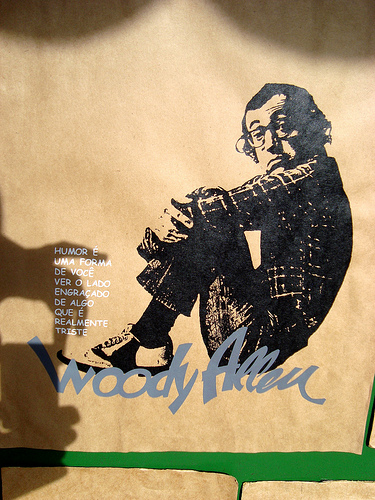 "Woody Allen" by Mayra F. from Flickr. Original URL: http://www.flickr.com/photos/may_inthesky/3766357571