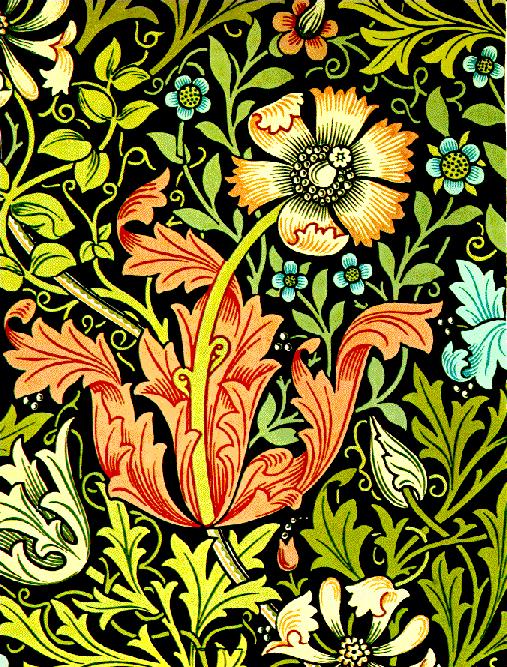 Morris, Borders and wallpaper
